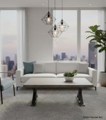 SOLID LIVE EDGE WOOD & IRON COFFEE TABLE