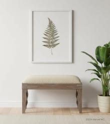 UPHOLSTERED SOLID WOOD BENCH