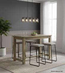 SOLID WOOD BAR HEIGHT TABLE