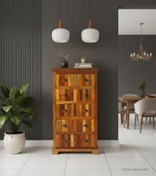 SOLID RECLAIMED TEAK WOOD DRESSER BUREAU CHEST