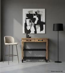 WOODEN BAR COUNTER 
