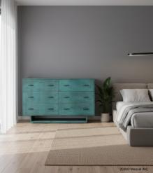 SOLID WOOD 6 DRAWER DRESSER CHEST BUREAU SIDEBOARD
