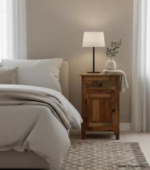 SOLID WOOD NIGHTSTAND / END TABLE