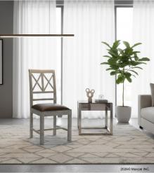 Wood And Leather Chair