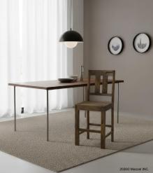 Bar wood stool