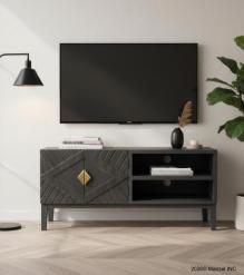 WOOD & IRON MEDIA CABINET SIDEBOARD