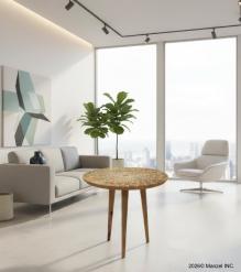 WOOD END TABLE