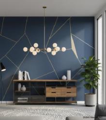 SOLID WOOD & IRON SHELVING UNIT