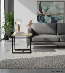 SOLID WOOD & IRON END TABLE