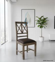 Wood  Leather Chair