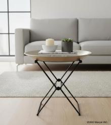 Brass end table