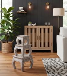 WOODEN BAJOT SET OF 3
