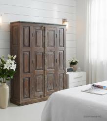 RECLAIMED TEAK STORAGE CABINET W/ 2 DOORS