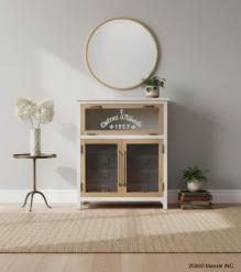 INDUSTRIAL CHIC IRON & WOOD APOTHECARY CABINET