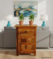 SOLID RECLAIMED TEAK WOOD END TABLE