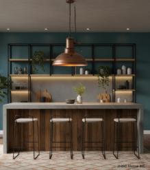 METAL PENDANT CEILING FIXTURE