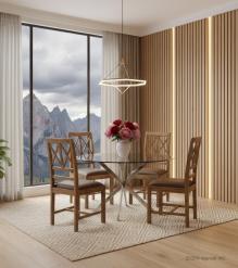 Wood And Leather Chair