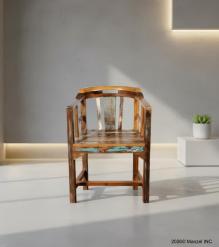 SOLID RECLAIMED TEAK WOOD CAPTAINS ARM CHAIR