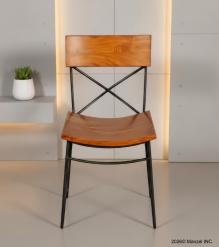 WOODEN IRON CHAIR
