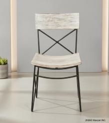 SOLID RECLAIMED TEAK WOOD & IRON CHAIR