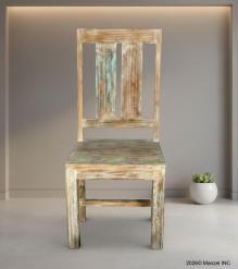 SOLID RECLAIMED TEAK WOOD COUNTER HEIGHT STOOL
