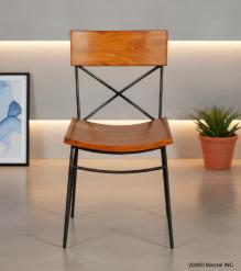 WOODEN IRON CHAIR
