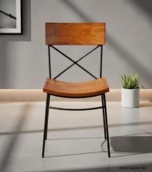 WOODEN IRON CHAIR