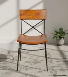 WOODEN IRON CHAIR