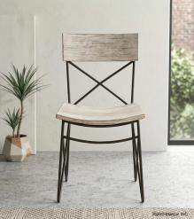 SOLID RECLAIMED TEAK WOOD & IRON CHAIR