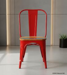 WOODEN IRON CHAIR 