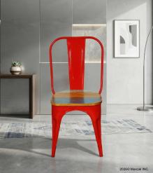 WOODEN IRON CHAIR 
