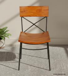 WOODEN IRON CHAIR