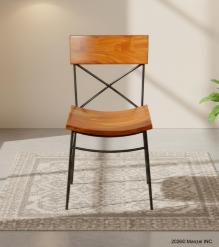 WOODEN IRON CHAIR