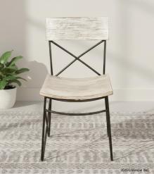 SOLID RECLAIMED TEAK WOOD & IRON CHAIR
