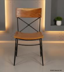 SOLID RECLAIMED TEAK WOOD & IRON CHAIR