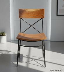 SOLID RECLAIMED TEAK WOOD & IRON CHAIR
