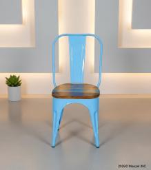WOODEN IRON CHAIR 