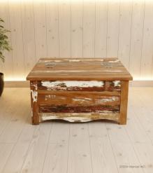 SOLID RECLAIMED TEAK WOOD W/ STORAGE TOP