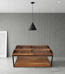 WOODEN IRON TRAY TABLE
