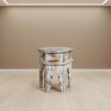 SOLID RECLAIMED TEAK WOOD END TABLE / NIGHTSTAND