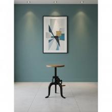SOLID WOOD & IRON END TABLE