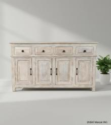 SOLID RECLAIMED TEAK WOOD SIDEBOARD 4 DOORS / 4 DRAWERS 