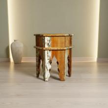 SOLID RECLAIMED TEAK WOOD END TABLE / NIGHTSTAND