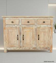SOLID RECLAIMED TEAK 3 DOOR, 3 DRAWER  CABINET CONSOLE SIDEBOARD