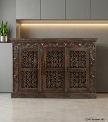 CARVED 3 DOOR SIDEBOARD