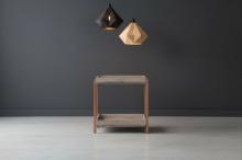 WOOD & METAL SIDE TABLE