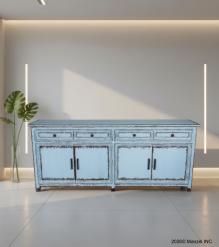 SOLID RECLAIMED TEAK WOOD SIDEBOARD CABINET