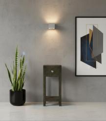 SOLID WOOD & IRON END TABLE