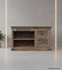 RECLAIMED CARVED TEAK SIDEBOARD 