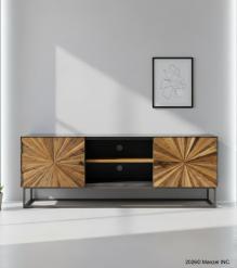 WOOD & IRON MEDIA CABINET